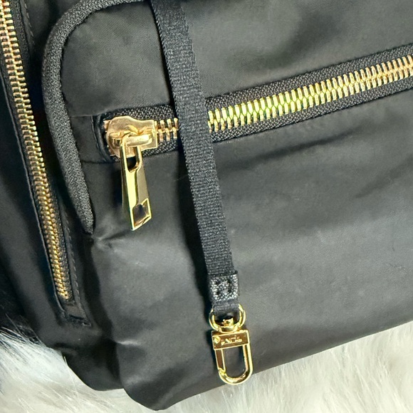 TUMI Montana Black Backpack with Gold Details - Picture 5 of 11
